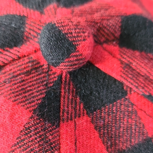 Buffalo Plaid Red Black Checkered Hat‎ Cap - Picture 8 of 8